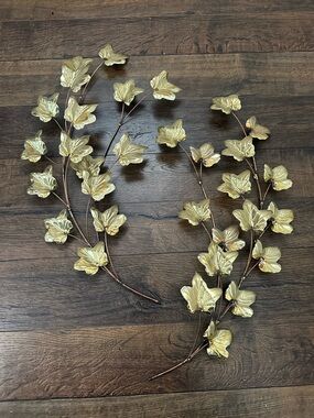 Vintage pair of gold branches